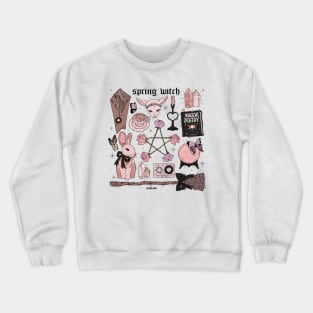 Pale Spring Witch Aesthetic Crewneck Sweatshirt